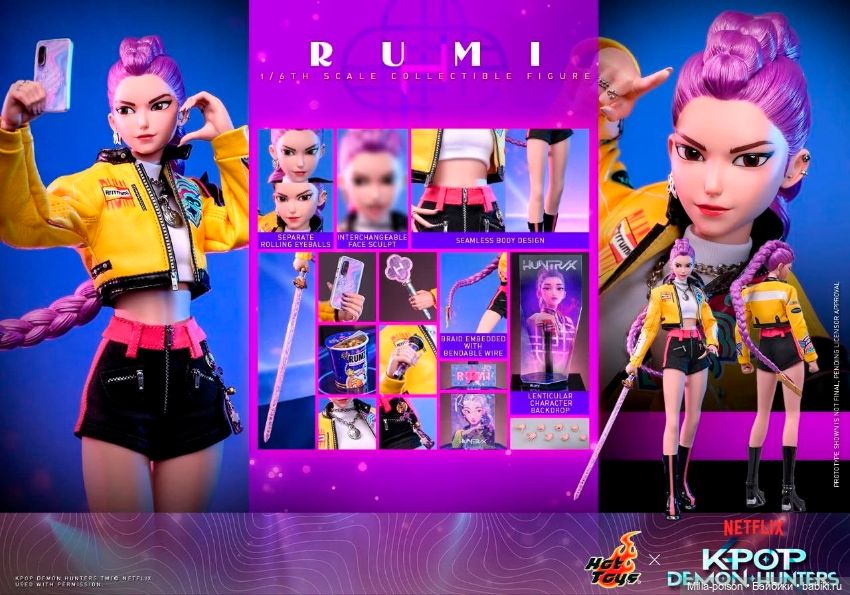 HUNTR/X от Hot Toys — Коллекционные фигурки Hot Toys (Хот Тойс) 1:6: фото (фото 3)