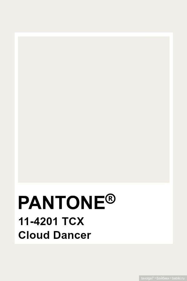 Цвет 2026 от Pantone Cloud Dancer (фото 2)
