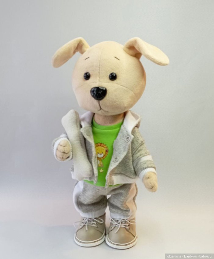 Собачки Белочка и Дружок — Текстильные игрушки и примитивы: кофейные (фото 4)