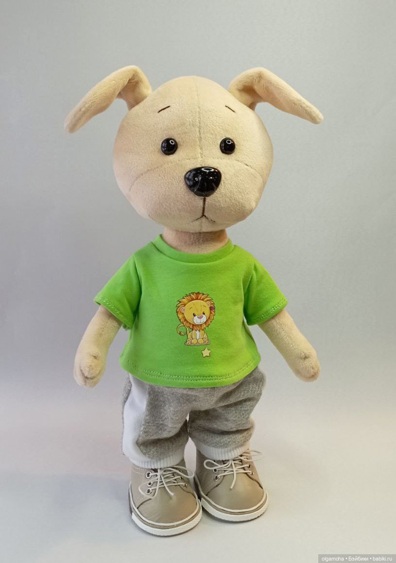 Собачки Белочка и Дружок — Текстильные игрушки и примитивы: кофейные (фото 5)