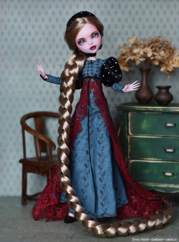 Принцесса из башни — ООАК Monster High и Ever After High: репейнт (фото 8)