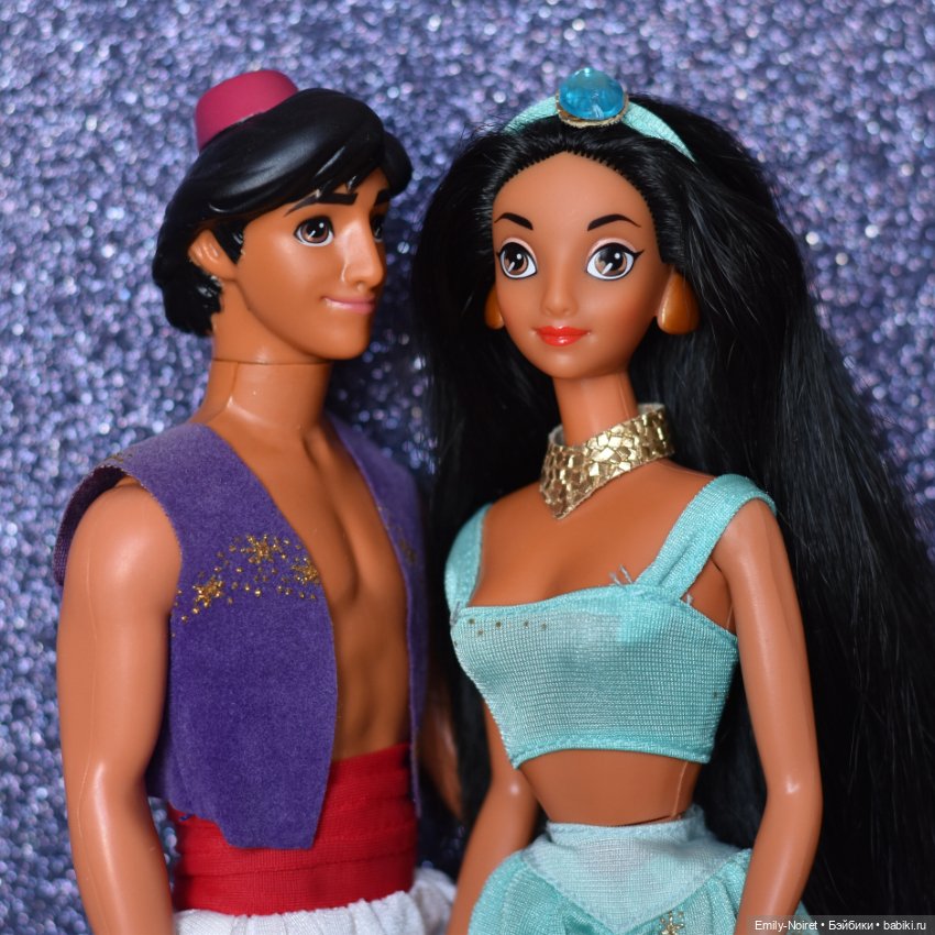 Аладдин и Жасмин — Куклы Disney Animators и Принцессы Диснея: Disney Store