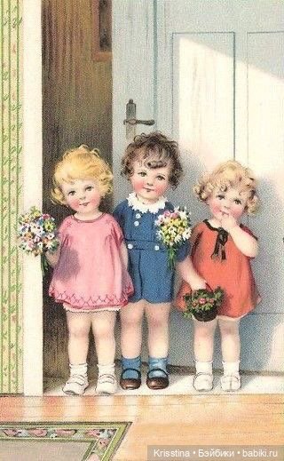 Антикварные и винтажные открытки ,картины ,часть вторая