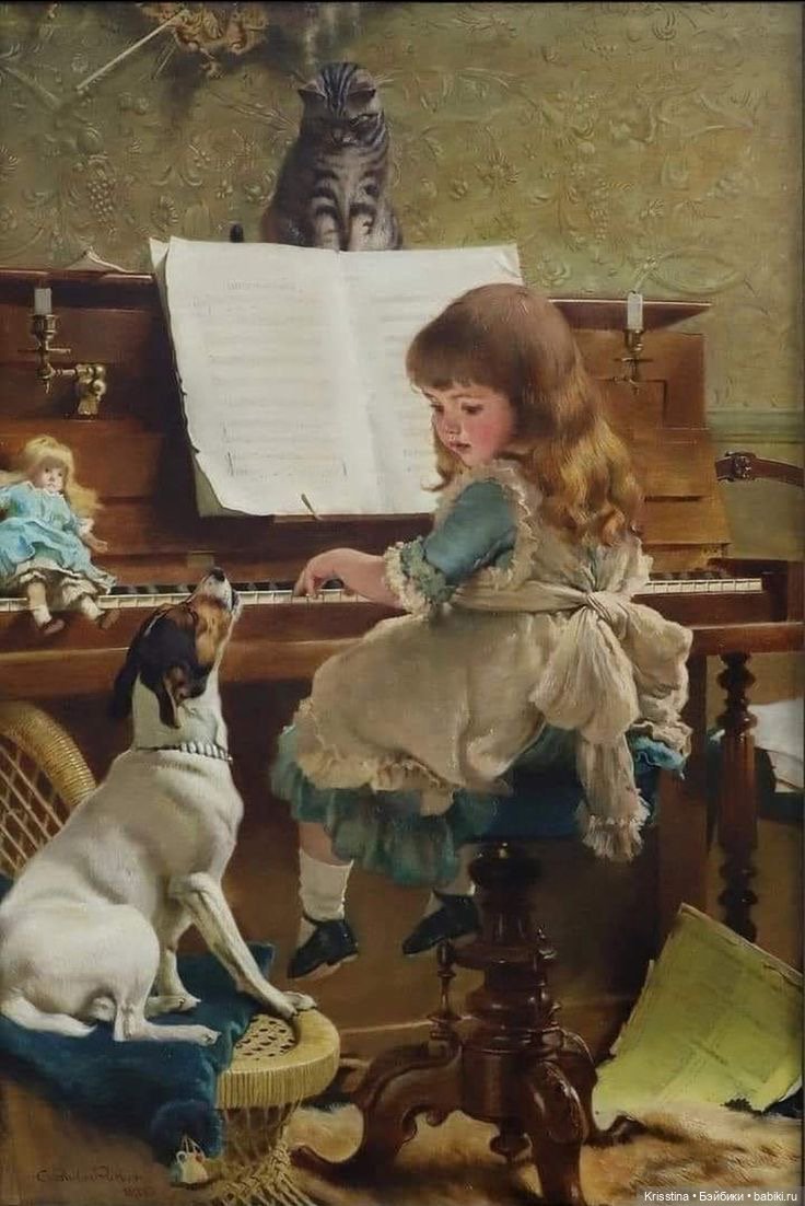 Антикварные и винтажные открытки ,картины ,часть вторая