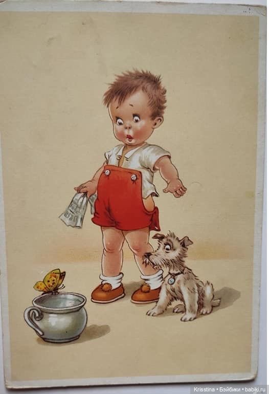 Антикварные и винтажные открытки ,картины ,часть вторая (фото 10)