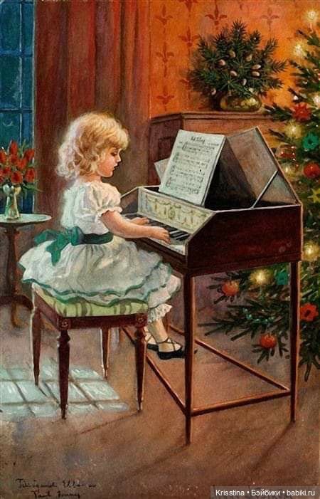 Антикварные и винтажные открытки ,картины ,часть три