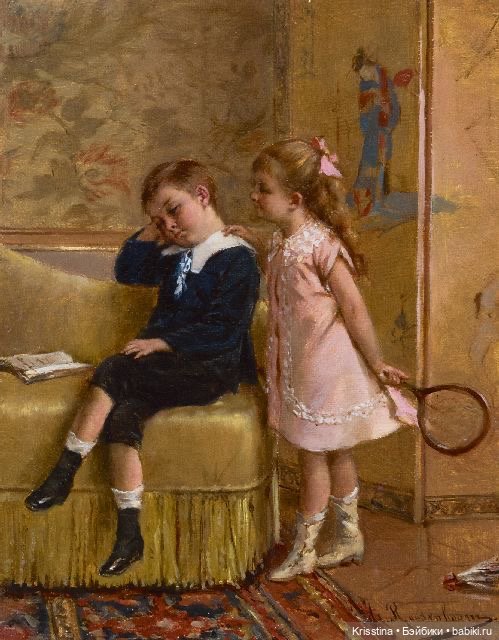 Антикварные и винтажные открытки ,картины ,часть три (фото 10)