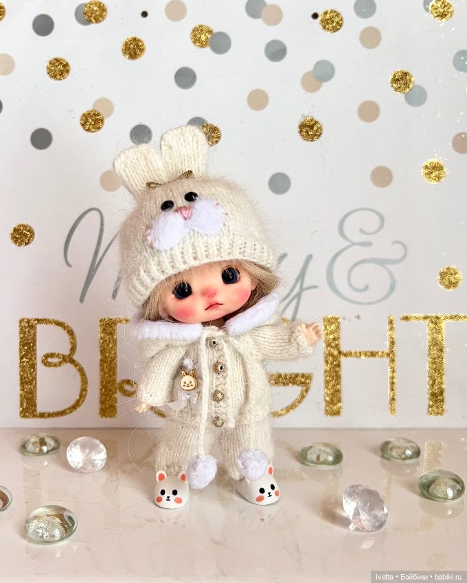 Снежный Зайка 🐰 — Куклы и тела Obitsu 11 (Ob11): гибриды
