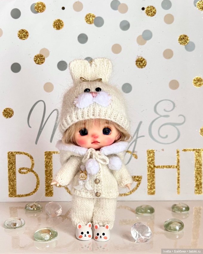 Снежный Зайка 🐰 — Куклы и тела Obitsu 11 (Ob11): гибриды (фото 2)