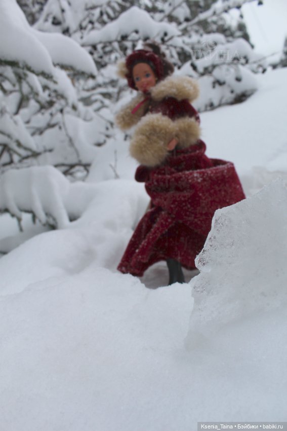 Зимняя прогулка Викторианской леди