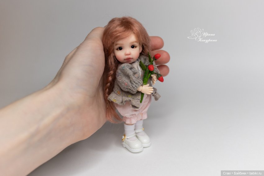 Малышка с косичками — Лепка авторских кукол: полимерная глина (фото 4)