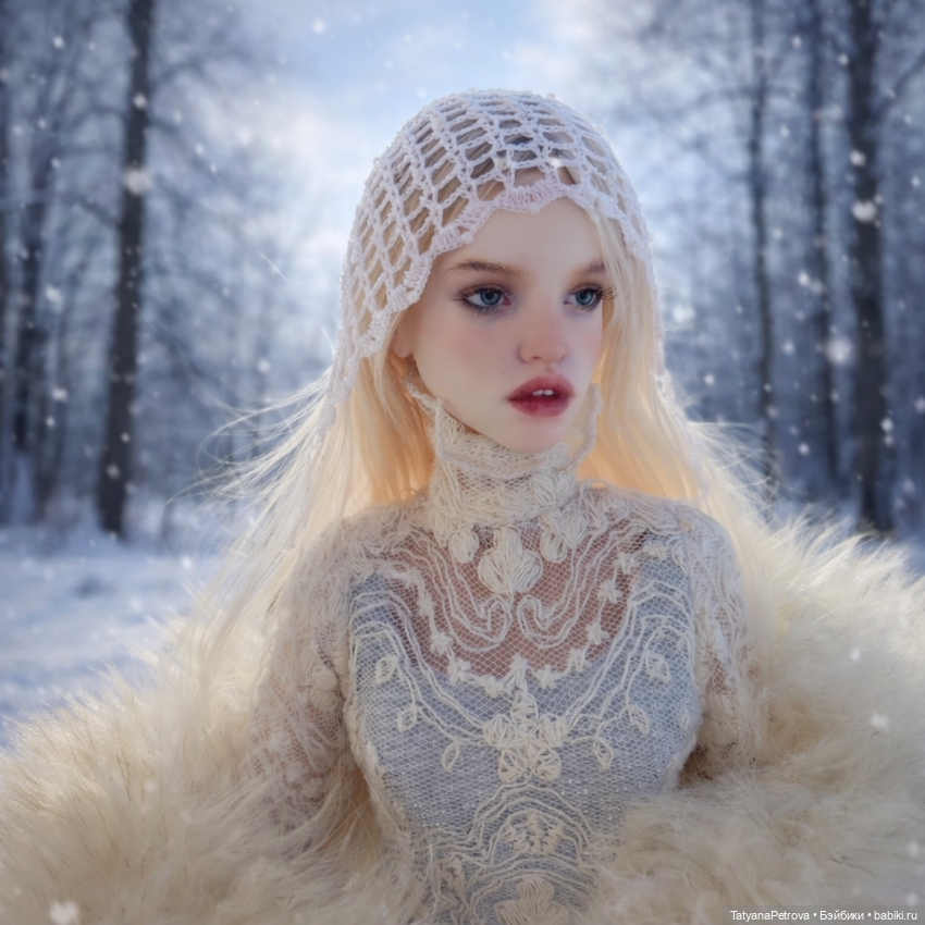 Февральская Хельга 💙🤍💙 — Куклы Natalia Loseva (Наталья Лосева): авторские BJD (БЖД) (фото 6)