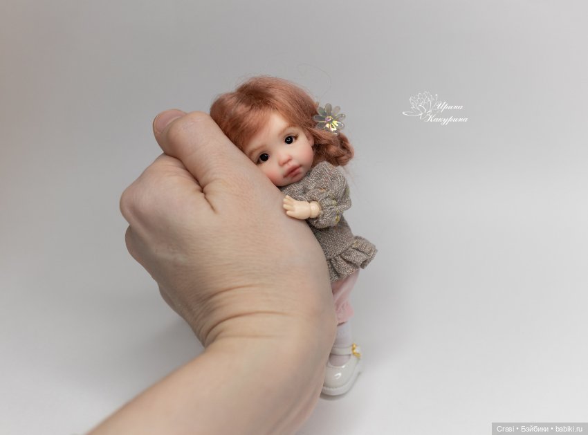 Малышка с косичками — Лепка авторских кукол: полимерная глина (фото 6)