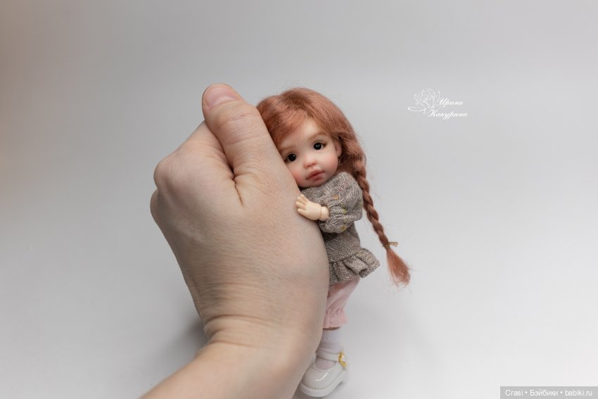 Малышка с косичками — Лепка авторских кукол: полимерная глина (фото 5)