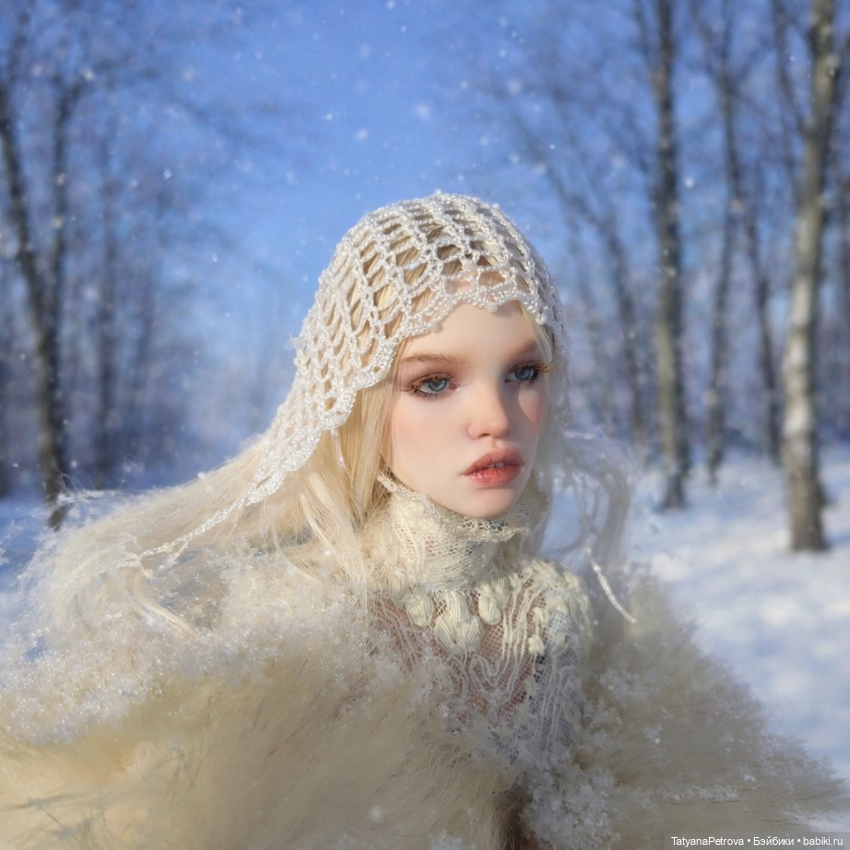 Февральская Хельга 💙🤍💙 — Куклы Natalia Loseva (Наталья Лосева): авторские BJD (БЖД) (фото 7)