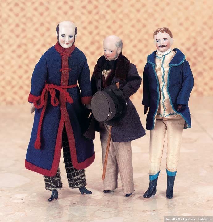 Мужчины "усачи" для кукольного домика