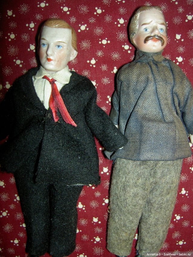 Мужчины "усачи" для кукольного домика