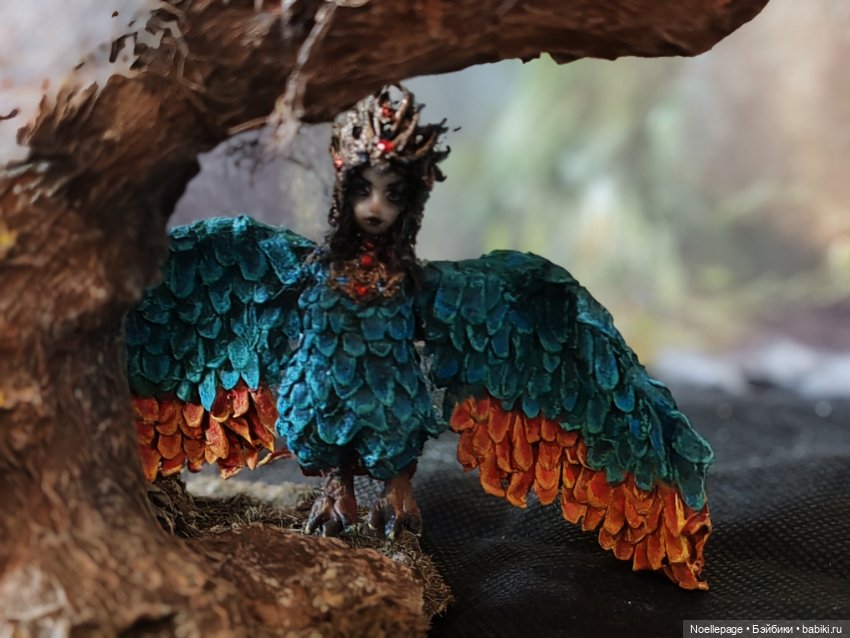 Миниатюрная Птица Сирин — Румбоксы и кукольная миниатюра: фото (фото 4)