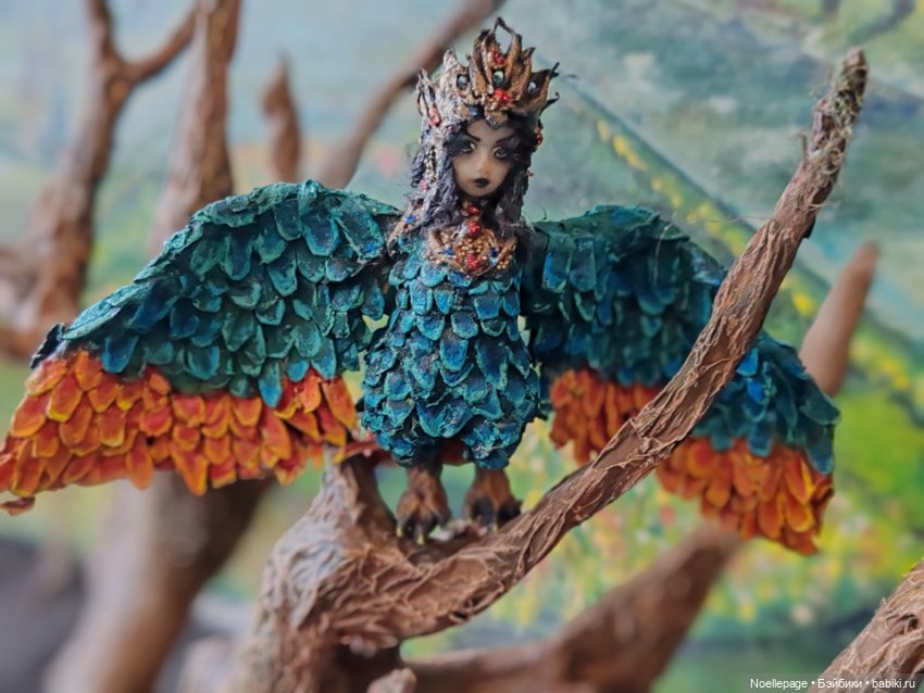 Миниатюрная Птица Сирин — Румбоксы и кукольная миниатюра: фото (фото 2)