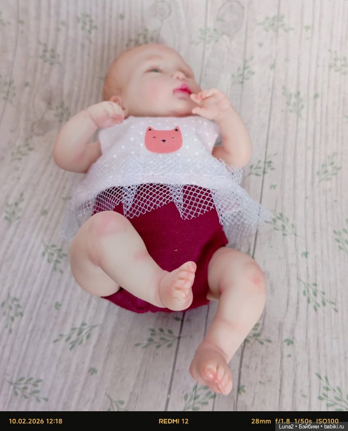 Маленькая Лулу, авторская куколка (фото 10)
