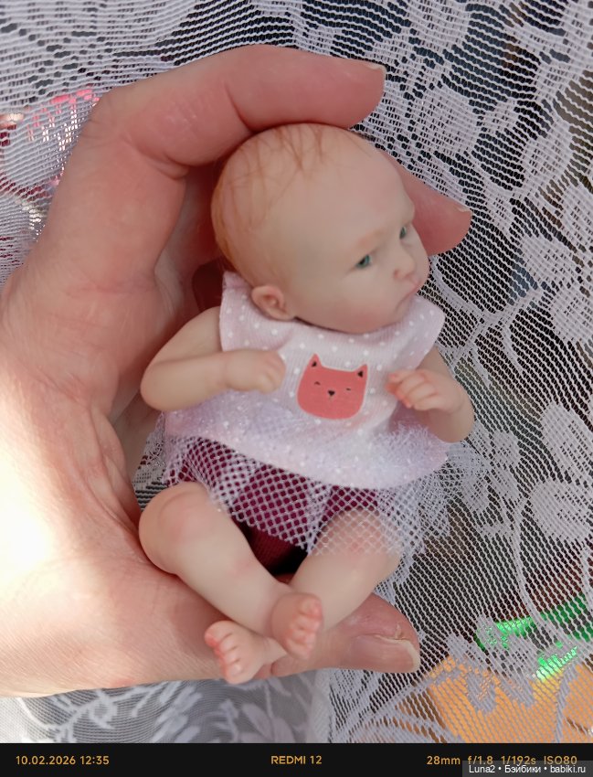 Маленькая Лулу, авторская куколка (фото 5)