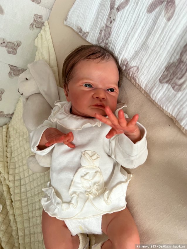 Малышка Gracie Mae open eyes