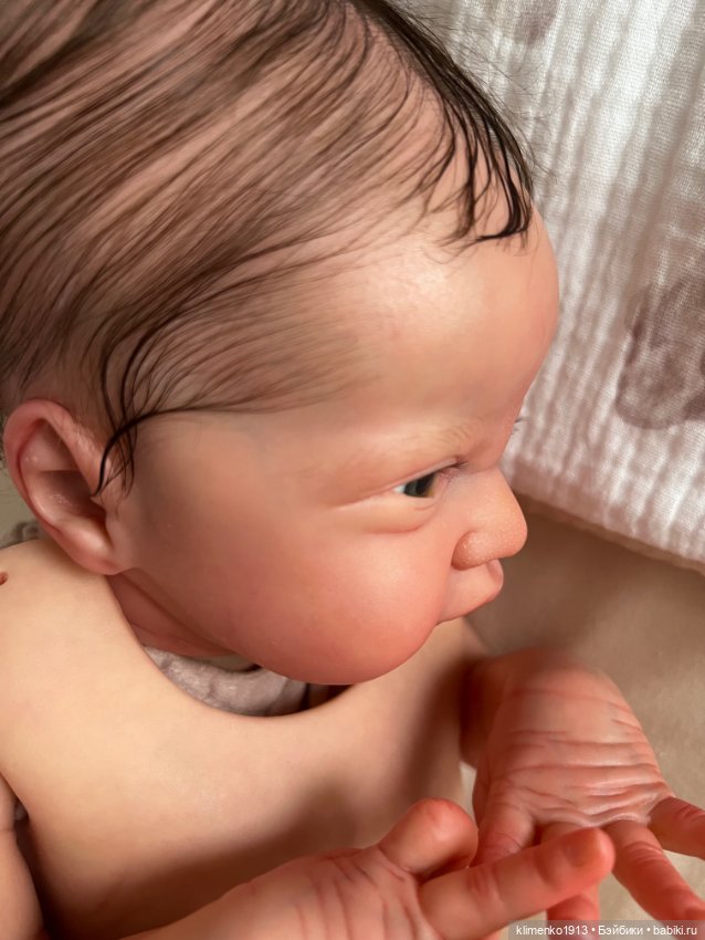 Малышка Gracie Mae open eyes