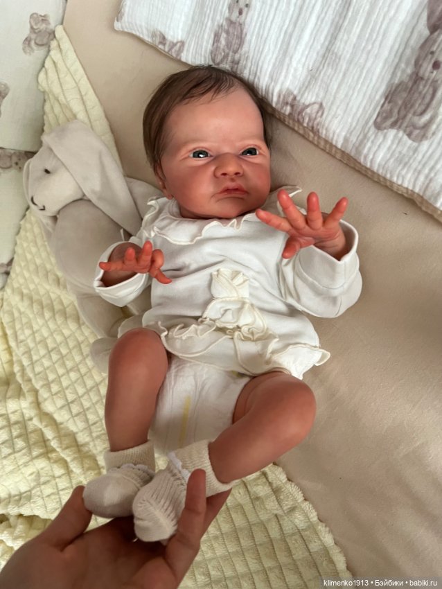 Малышка Gracie Mae open eyes