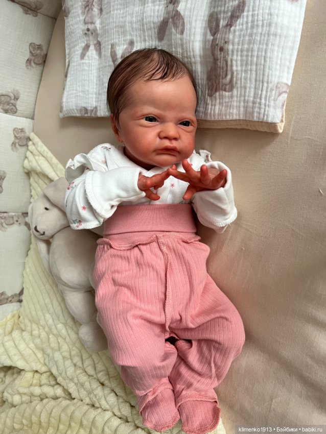 Малышка Gracie Mae open eyes