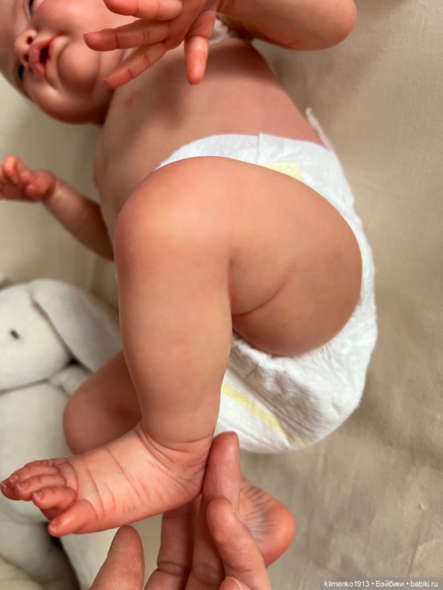 Малышка Gracie Mae open eyes
