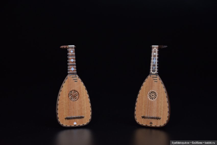 Лютни ренессансные в масштабе 1к12