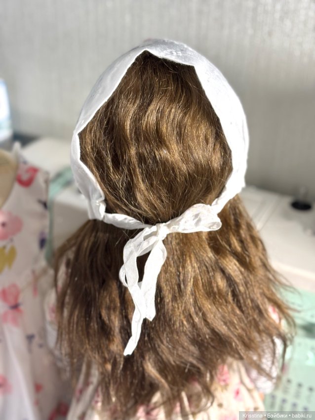 Шью воротничок и чепчик в антикварном стиле 🧵 (фото 6)