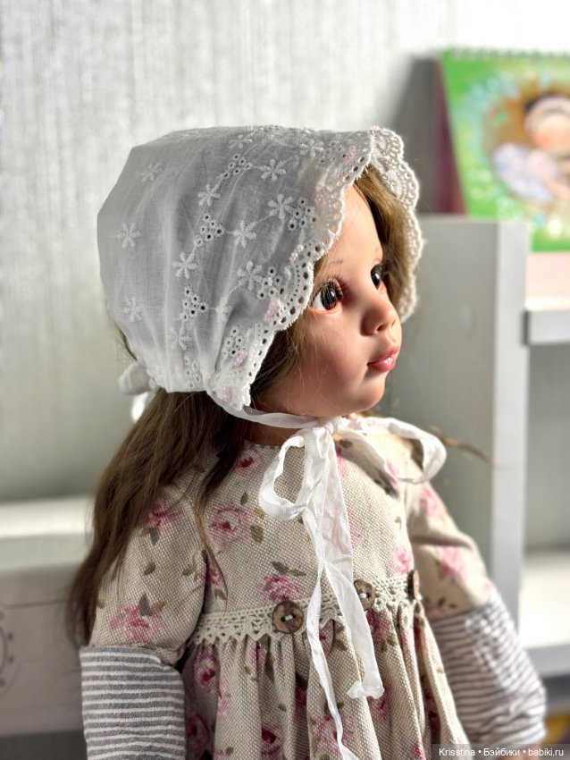 Шью воротничок и чепчик в антикварном стиле 🧵 (фото 7)