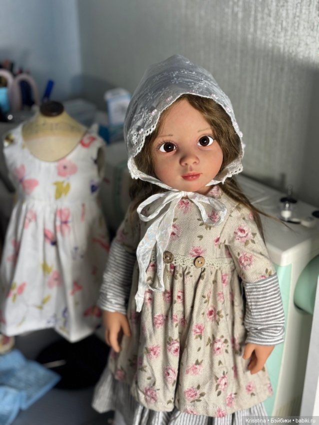 Шью воротничок и чепчик в антикварном стиле 🧵 (фото 8)