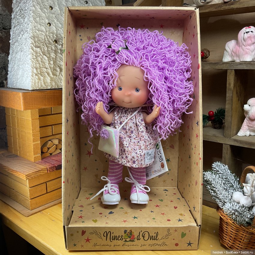 Кукла Little Pippa 23 см: Маленькая Пиппа с волосами фиолетовыми нитками