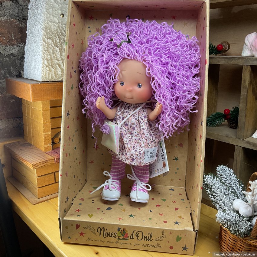 Кукла Little Pippa 23 см: Маленькая Пиппа с волосами фиолетовыми нитками