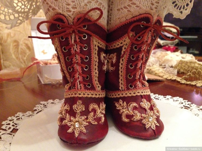 Обувь для антикварных кукол,часть три (фото 4)