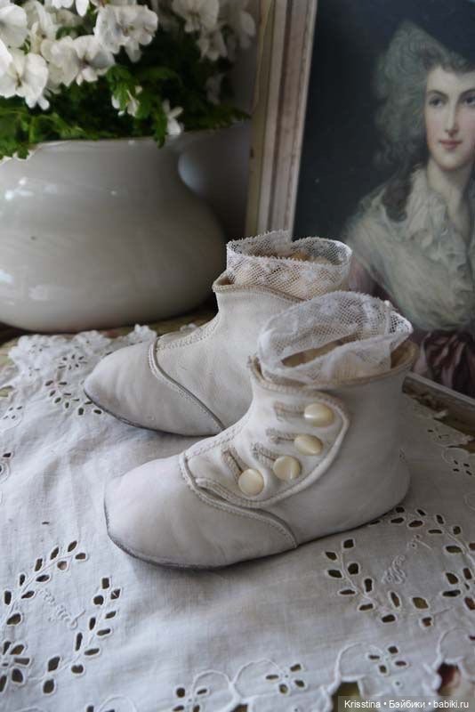 Обувь для антикварных кукол,часть три