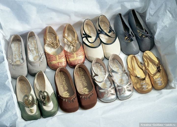 Обувь для антикварных кукол.часть вторая