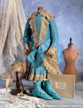 Обувь для антикварных кукол.часть вторая