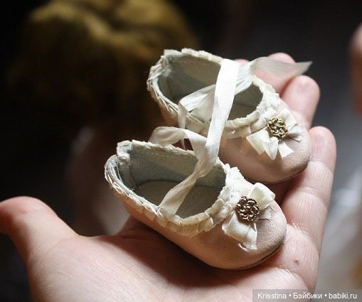 Обувь для антикварных кукол.часть вторая