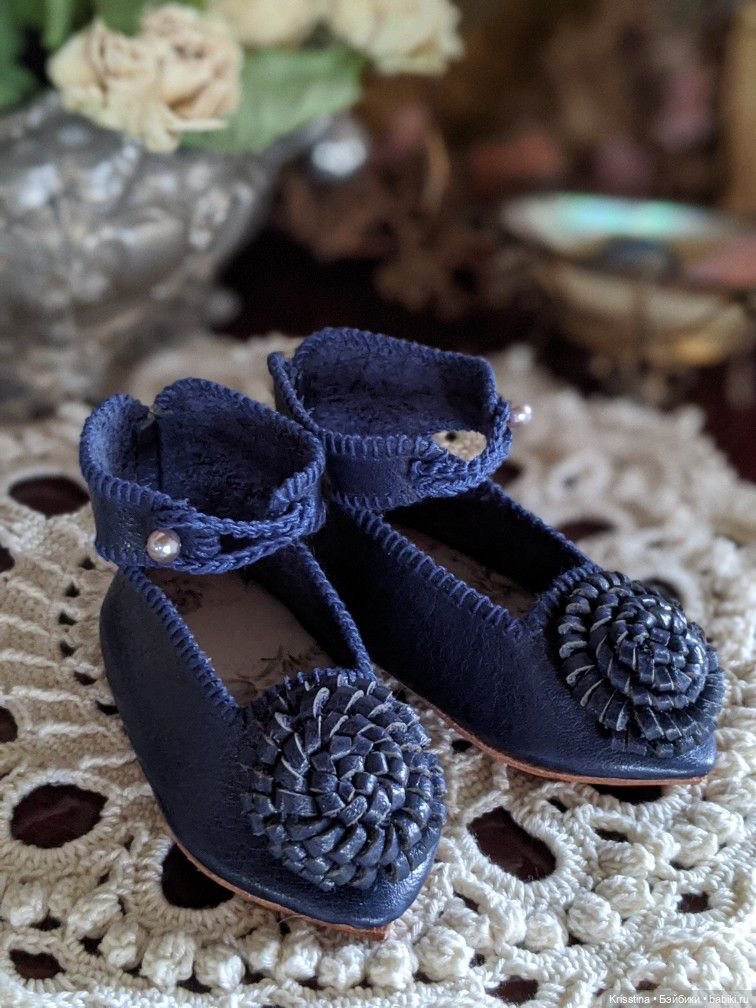 Обувь для антикварных кукол.часть вторая (фото 8)