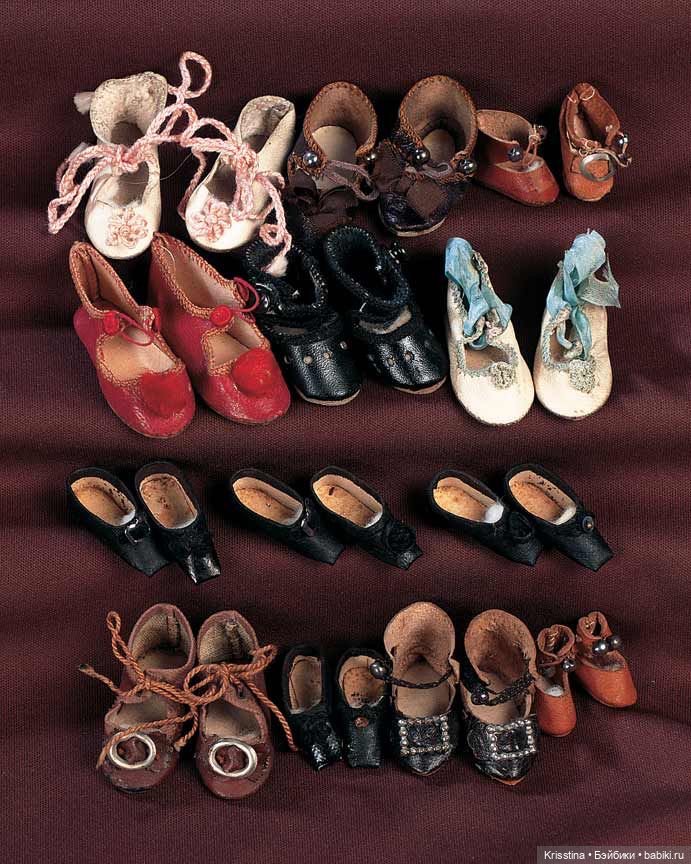 Обувь для антикварных кукол,часть три (фото 7)