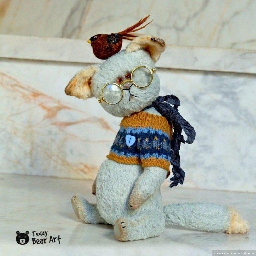 Котик, выкройка авторской игрушки от Hanna Kampourogianni