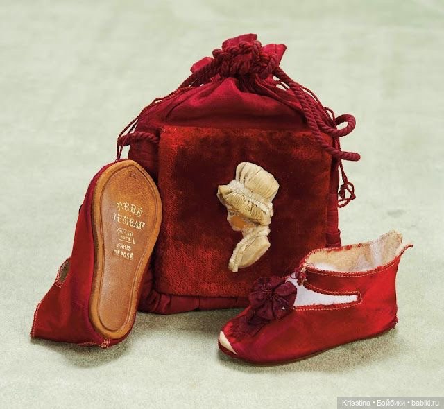 Обувь для антикварных кукол.часть вторая