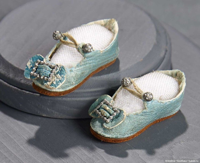 Обувь для антикварных кукол.часть вторая (фото 9)