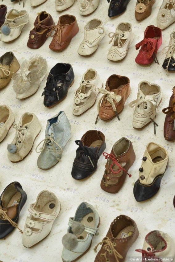 Обувь для антикварных кукол.часть вторая