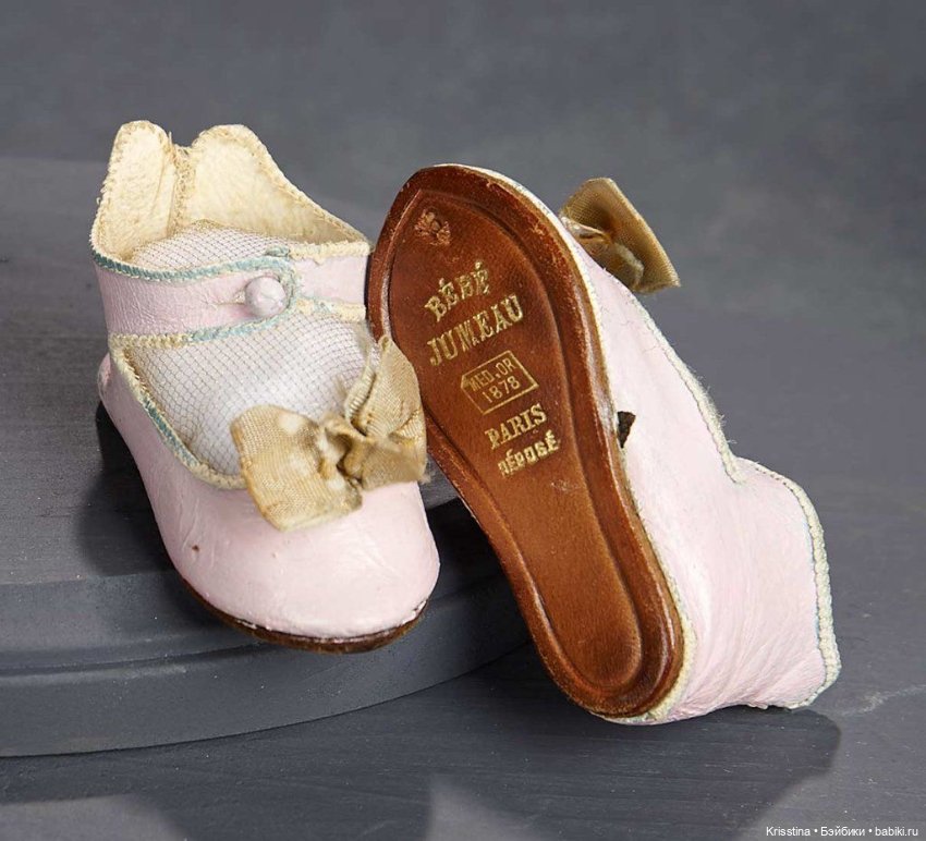 Обувь для антикварных кукол.часть вторая