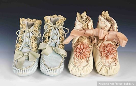 Обувь для антикварных кукол.часть вторая