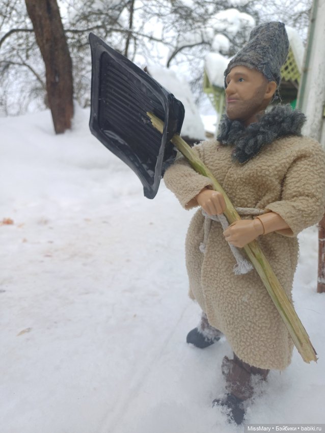 Как Харитонович снег чистил